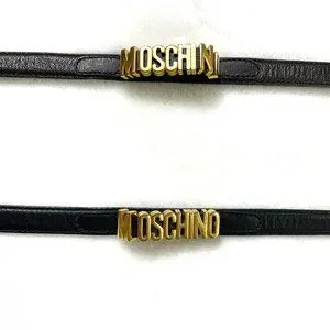 Moschino | Accessories | Authentic Moschino Gold Logo Black  display picture 1